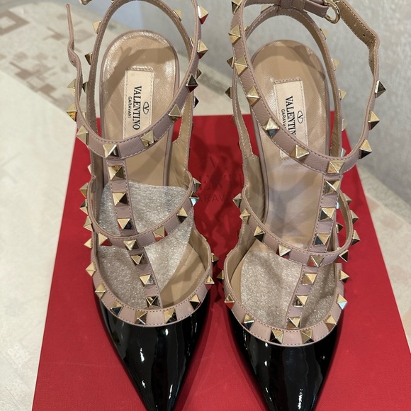 Valentino Garavani Rockstud Slingback High heel Pumps Size 40 - Picture 2 of 5